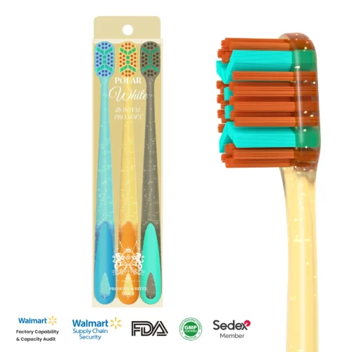 OralGos Wide Head Soft Bristle Toothbrush DB029