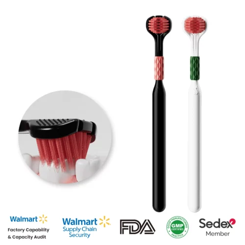 OralGos DB204 Advanced Soft Bristle Triple-Sided Toothbrush
