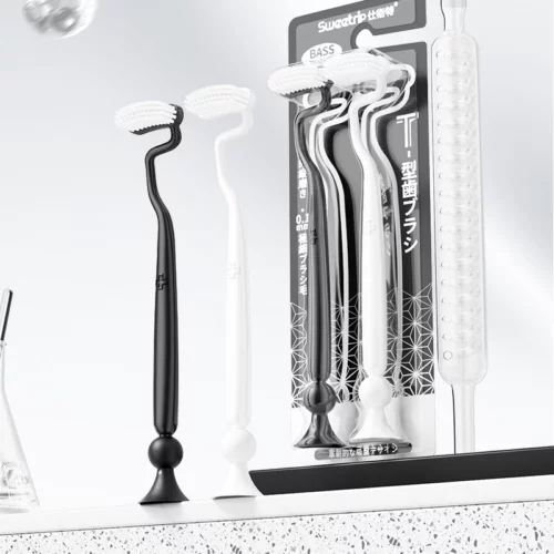 SWEETTRIP T-Shaped Ultra-Soft Bristle Toothbrush (0.1mm) – Deep Cleaning & Gum-Friendly Design