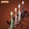 Chocolate Series Little Giant Toothbrush – 0.15mm Soft Bristles, Ergonomic Grip, 4pcs Pack