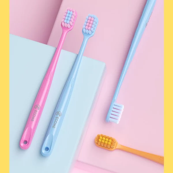 ECOME E905 Ultra-Soft Toothbrush 3-Pack