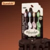 Chocolate Series Little Giant Toothbrush – 0.15mm Soft Bristles, Ergonomic Grip, 4pcs Pack